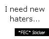 *FEC* Sticker: New Hater