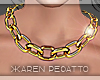 Gold chain necklace