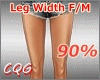 CG: Leg Width 90%