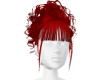 LW Red Curly Ponytail