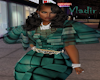 3D Teal Blouse