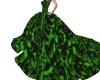 black& green ball gown
