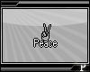 |P| Peace Sticker.