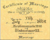 Missy Wedding Certificat