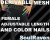 Nails Multicolor Mesh