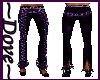 Purple Laced Front Pants