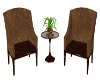 Choco Brown Chat Chairs