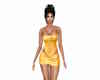 yellow corset bow dress
