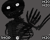 Skeleton Skully Leg Blac
