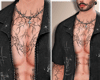 👑Blk Shirt+tatto