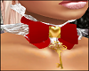 Choker w Red Bow Gold