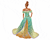 bcs Gold - Teal Gown