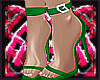 Belted Green Heels