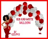 RED & WHITE BALLOONS
