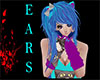 la! ears blue & purple