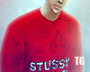$Stussy Red Sweater$