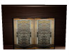 wood wall with doors