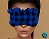 Blue Sleep Mask Plaid F