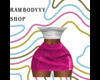 Pink Leather Skirt