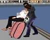 Luggage Kissing Pose