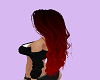 Long Black red wavy