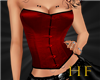 ^HF^ Red Corset Top