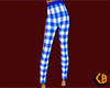 Blue Skinny Pant Plaid F