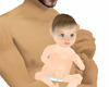 Leonidas baby boy + dad