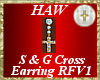 S&G Cross Earring RFV1