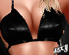 (X)black leather bikini