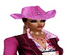 Winter Pink cowboy Hat