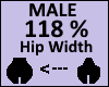 Hip Scaler 118% Male
