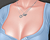 Baby Blue Button Top