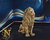 Golden Lion Statue Deco