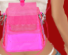 Pink clear  pvcbag