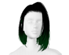 Short Black Bob w/Green
