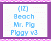 Beach Mr Pig Piggy v3