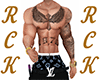 RCK§Cross Muscle Tattoo