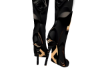 LV GOLD KNEE BOOTS