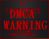 DMCA WARNING STICKER