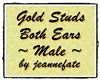 Gold Studs Male