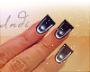 .Nails| Black & Silver