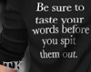 Taste Your Words