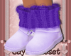 *J* Kids Purple Fur Boot