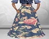 flower long skirt