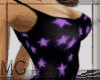 Purple stars tank&shorts