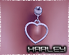 !Heart Belly Button Ring