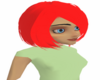 solid red bob cut style