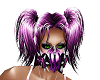 neonpurple rave gassmask