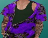 Open Shirt + Tats Purple